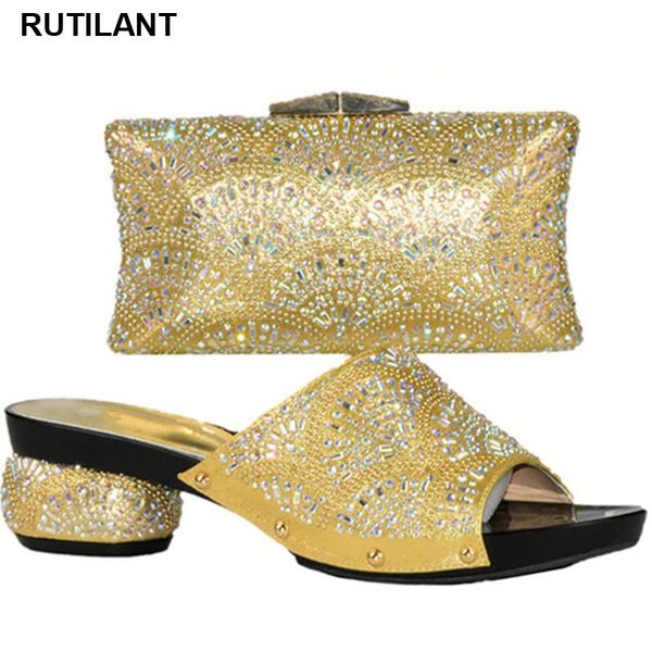 dress shoes latest gold color italian with matching bags for women nigerian wedding and bag set decorated rhinestone, Black
dress shoes latest gold color italian with matching bags for women nigerian wedding and bag set decorated rhinestone, Black