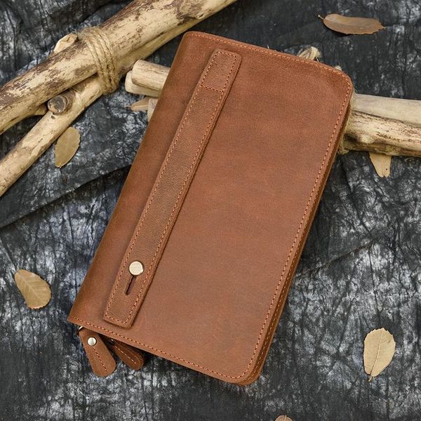 good quality genuine leather double layer clutch wallet for men big zipper purse hand male card with belt holder wallets, Red;black
good quality genuine leather double layer clutch wallet for men big zipper purse hand male card with belt holder wallets, Red;black
