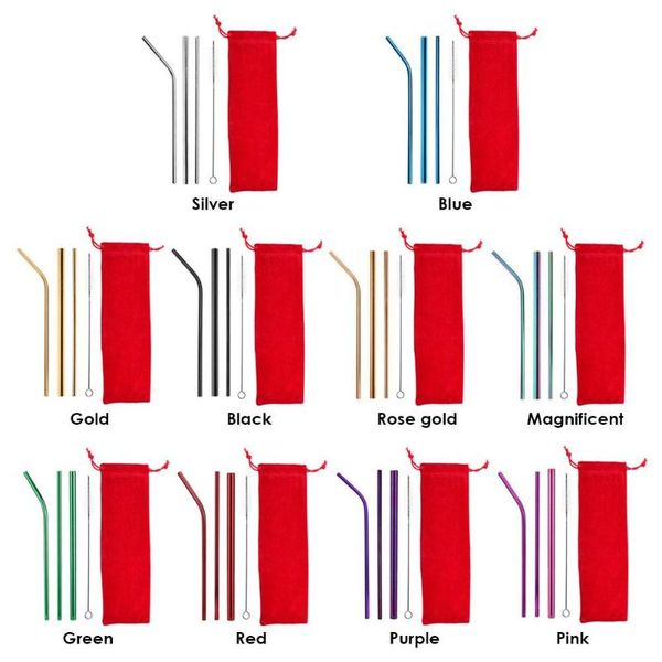 drinking straws reusable metal 5pcs/set 304 stainless steel sturdy bent straight drinks straw
drinking straws reusable metal 5pcs/set 304 stainless steel sturdy bent straight drinks straw
