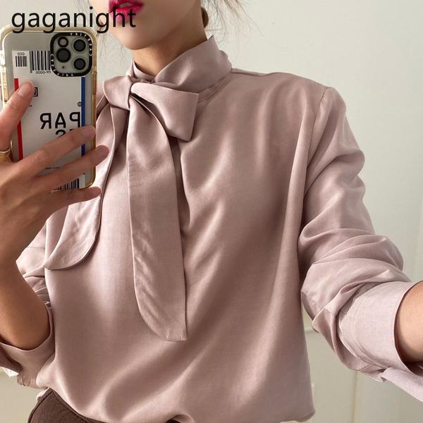 women's blouses & shirts gaganight fashion women solid loose shirt long sleeve chic korean lady formal bow bandage elegant blusas drop, White
women's blouses & shirts gaganight fashion women solid loose shirt long sleeve chic korean lady formal bow bandage elegant blusas drop, White