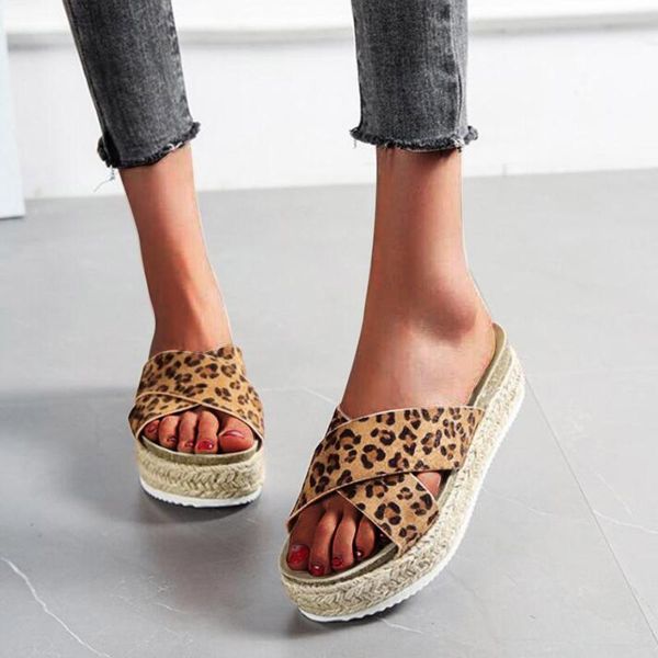 summer platform casual flip-flops fashion leopard print slippers rope woven thick-soled 2021, Black
summer platform casual flip-flops fashion leopard print slippers rope woven thick-soled 2021, Black