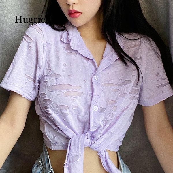 summer women's short sleeve open navel strap lavender color hollow out shirt t-shirt, White
summer women's short sleeve open navel strap lavender color hollow out shirt t-shirt, White