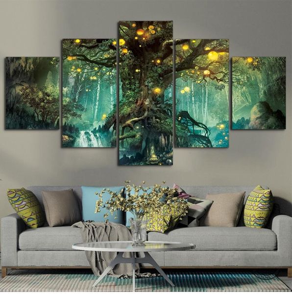 paintings artsailing hd printed 5 piece canvas art enchanted tree scenery painting wall pictures for living room home decor ny-7632b
paintings artsailing hd printed 5 piece canvas art enchanted tree scenery painting wall pictures for living room home decor ny-7632b