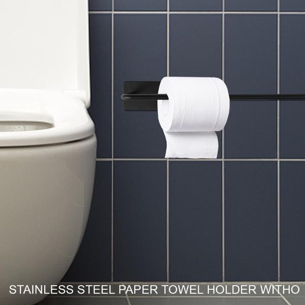 toilet paper holders no holes roll holder stainless steel towel rack for bathroom black
toilet paper holders no holes roll holder stainless steel towel rack for bathroom black
