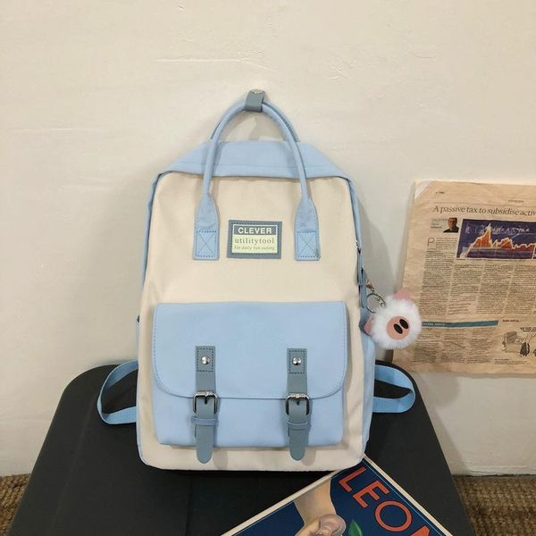 backpack women nylon candy color waterproof school bags for teenagers girls patchwork female rucksack
backpack women nylon candy color waterproof school bags for teenagers girls patchwork female rucksack