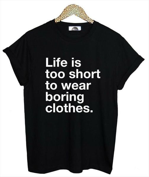 life is too short women to wear clothes letter cotton casual funny for lady black white tee hipster
life is too short women to wear clothes letter cotton casual funny for lady black white tee hipster