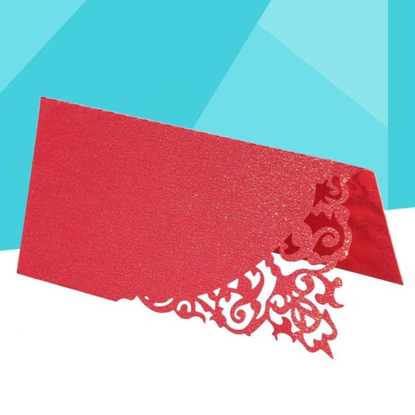 hollow flower cut name place table decoration small tent cards for wedding party - bright red greeting
hollow flower cut name place table decoration small tent cards for wedding party - bright red greeting
