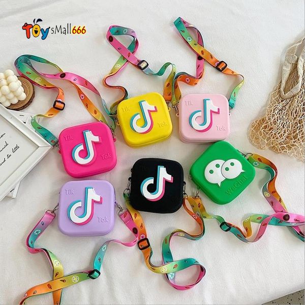 tik tok new kids silica gel messenger bag multipurpose cartoon patterns single-shoulder bag for girls summer small purse, Black
tik tok new kids silica gel messenger bag multipurpose cartoon patterns single-shoulder bag for girls summer small purse, Black