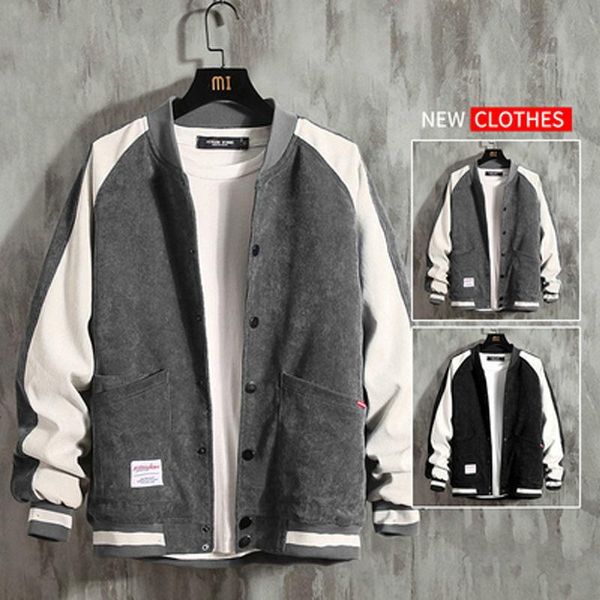 men's jackets corduroy long-sleeved jacket casual spring and autumn loose denim korean style trend all-match baseball uniform men, Black;brown
men's jackets corduroy long-sleeved jacket casual spring and autumn loose denim korean style trend all-match baseball uniform men, Black;brown