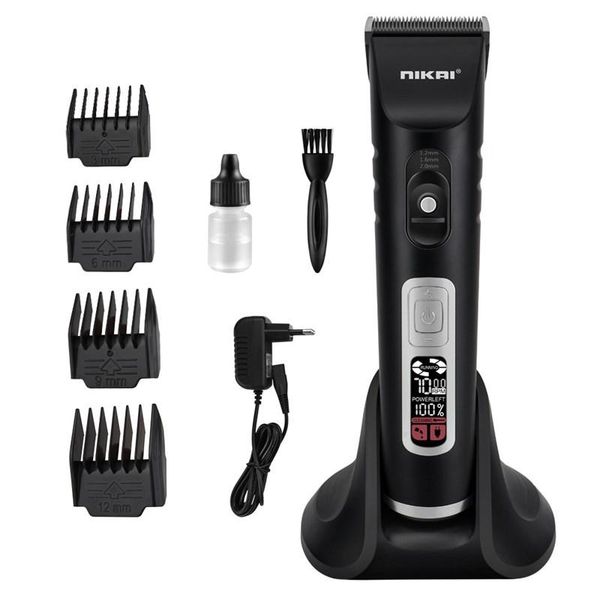 hair clippers rechargeable trimmer for men cordless cutting kit with 4 guide combs including charging dock
hair clippers rechargeable trimmer for men cordless cutting kit with 4 guide combs including charging dock