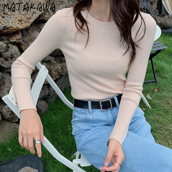 autumn solid color base sweater round neck pullover fashion long-sleeved knit sweaters sueter de punto 210506, White;black
autumn solid color base sweater round neck pullover fashion long-sleeved knit sweaters sueter de punto 210506, White;black
