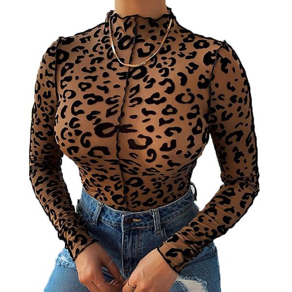 women's t-shirt 2021 women clothing leopard print turtleneck casual slim bottoming femme nightclub fashion vintage tee sj7570r, White
women's t-shirt 2021 women clothing leopard print turtleneck casual slim bottoming femme nightclub fashion vintage tee sj7570r, White
