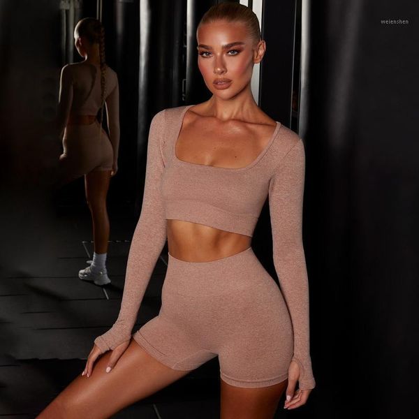 yoga outfit solid color seamless women set sports suits workout sportswear gym clothing fitness long sleeve crop high waist legings
yoga outfit solid color seamless women set sports suits workout sportswear gym clothing fitness long sleeve crop high waist legings