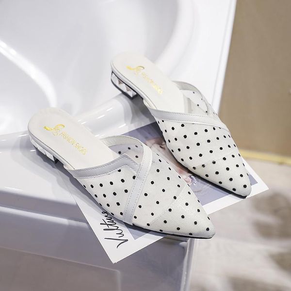 slippers brand 2021 air mesh summer women shoes pointed toe breathable flat half female mules loafers ladies, Black
slippers brand 2021 air mesh summer women shoes pointed toe breathable flat half female mules loafers ladies, Black