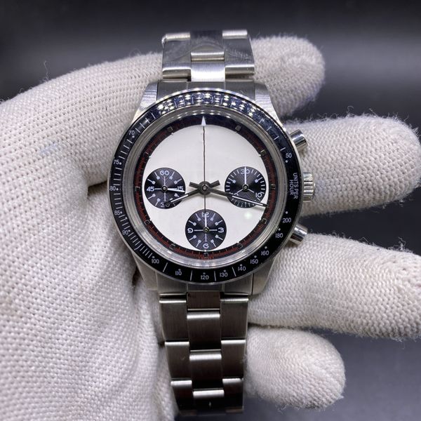 men's automatic mechanical watch stainless steel strap, classic three eye six needle design, sports watch with timing function, Slivery;brown
men's automatic mechanical watch stainless steel strap, classic three eye six needle design, sports watch with timing function, Slivery;brown