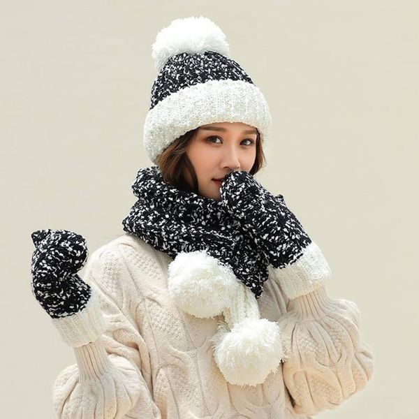 beanies 3pcs women winter warm multicolor knitted beanie hat+scarf+gloves set comfy fashion hats suit fast
beanies 3pcs women winter warm multicolor knitted beanie hat+scarf+gloves set comfy fashion hats suit fast