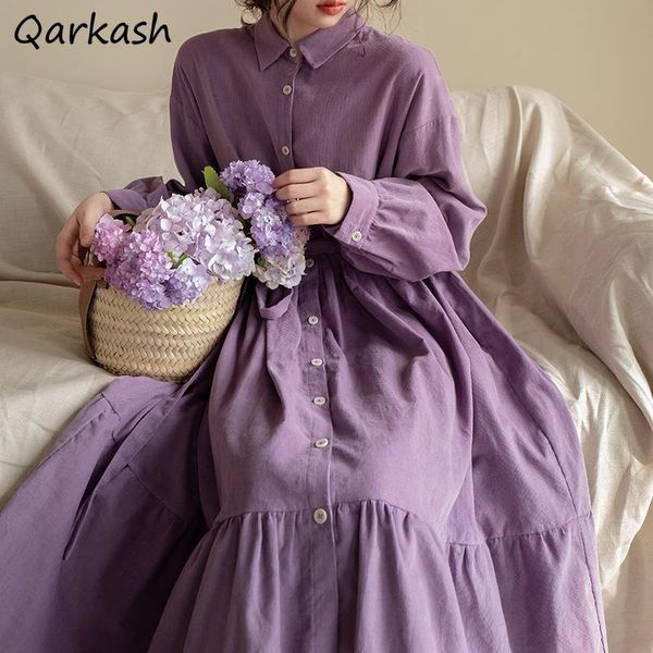 casual dresses dress women purple elegant retro simple ladies lantern sleeve mid-calf single breasted leisure girl spring autumn bandage off, Black;gray
casual dresses dress women purple elegant retro simple ladies lantern sleeve mid-calf single breasted leisure girl spring autumn bandage off, Black;gray