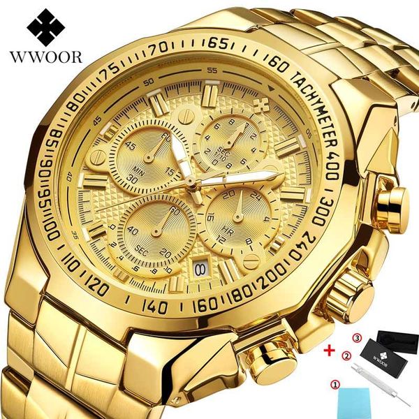 wristwatches relojes hombre 2021 wwoor mens watches gold big dial chronograph watch men sport quartz waterproof wrist male, Slivery;brown
wristwatches relojes hombre 2021 wwoor mens watches gold big dial chronograph watch men sport quartz waterproof wrist male, Slivery;brown