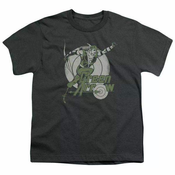 Green Arrow Right On Target Kids Youth T Shirt Licensed DC Comic Tee Charcoal, White;black
Green Arrow Right On Target Kids Youth T Shirt Licensed DC Comic Tee Charcoal, White;black