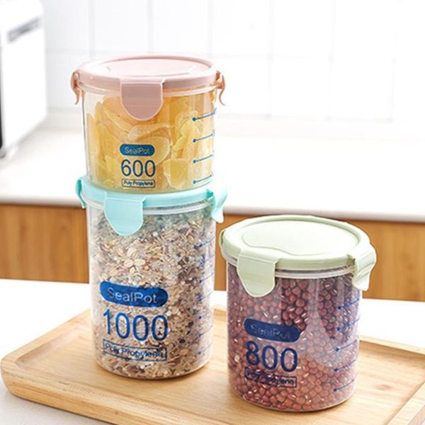 fresh pot kitchen moistureproof storage jar plastic sealing box transparent preservation container 600ml/800ml/1000ml bottles & jars
fresh pot kitchen moistureproof storage jar plastic sealing box transparent preservation container 600ml/800ml/1000ml bottles & jars