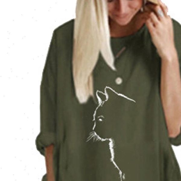 womens dress 1pc oversize s 5xl fashion jumper cute cat printed loose casual short sleeve pocket pullover mini robe c50, Black;gray
womens dress 1pc oversize s 5xl fashion jumper cute cat printed loose casual short sleeve pocket pullover mini robe c50, Black;gray
