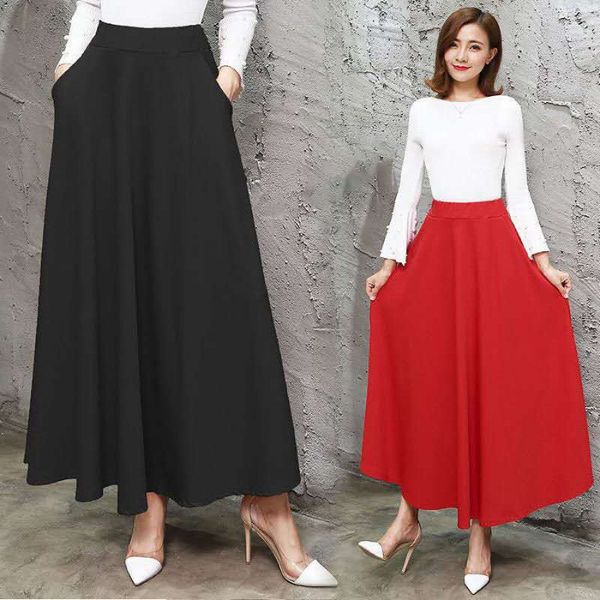 skirts skirts faldas mujer moda half-length big swing high waist was thin a-line wild korean large size ladies long skirt 9nof, Black
skirts skirts faldas mujer moda half-length big swing high waist was thin a-line wild korean large size ladies long skirt 9nof, Black