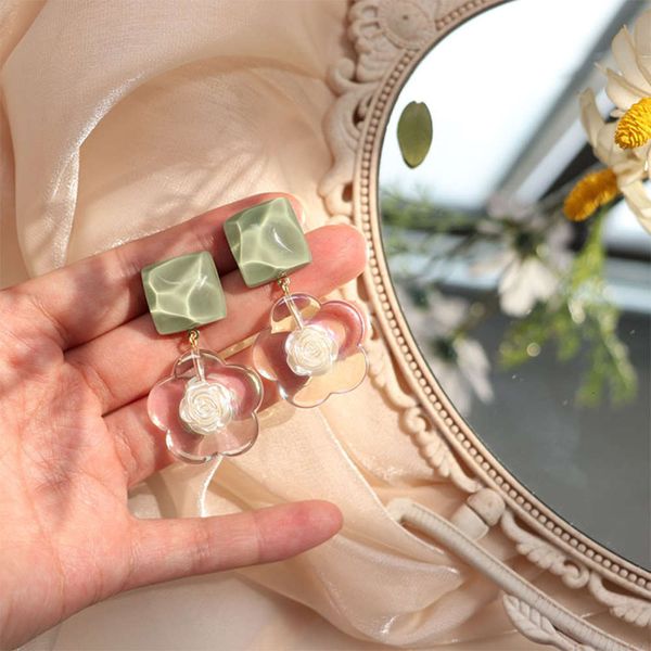 silver needle summer white rose gentle temperament korean water wave texture geometric earrings small fresh ear clip jewelry girl
silver needle summer white rose gentle temperament korean water wave texture geometric earrings small fresh ear clip jewelry girl