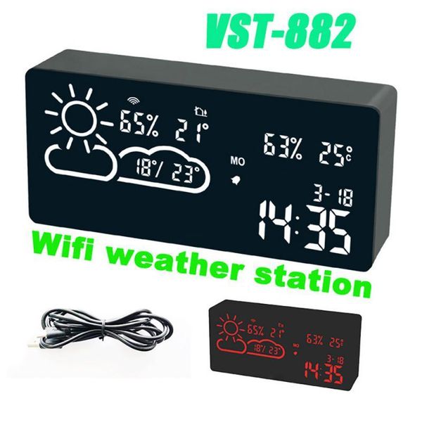 smart home control led digital alarm clock radio projection with temperature and humidity mirror multifunctional bedside time display
smart home control led digital alarm clock radio projection with temperature and humidity mirror multifunctional bedside time display