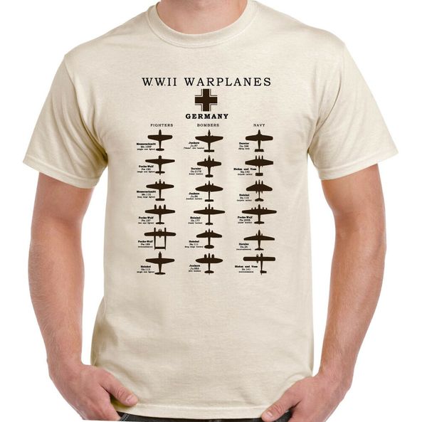 german warplanes t-shirt focke wulf messerschmitt heinkel junkers dornier wwii, White;black
german warplanes t-shirt focke wulf messerschmitt heinkel junkers dornier wwii, White;black