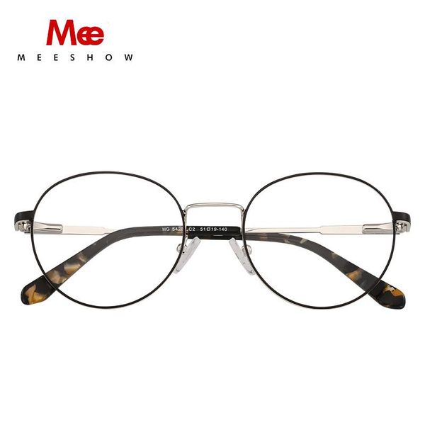 fashion sunglasses frames 2021meeshow titanium alloy glasses frame men's round myopia optical europe prescription eyeglasses, Black
fashion sunglasses frames 2021meeshow titanium alloy glasses frame men's round myopia optical europe prescription eyeglasses, Black