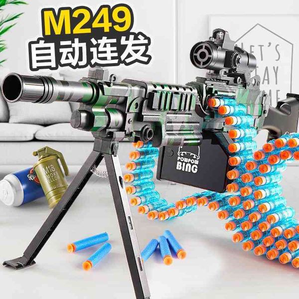 electric continuous firing soft bullet m249 simulation light machine heavy mechanism gatling big pineapple children's toy gun boy
electric continuous firing soft bullet m249 simulation light machine heavy mechanism gatling big pineapple children's toy gun boy