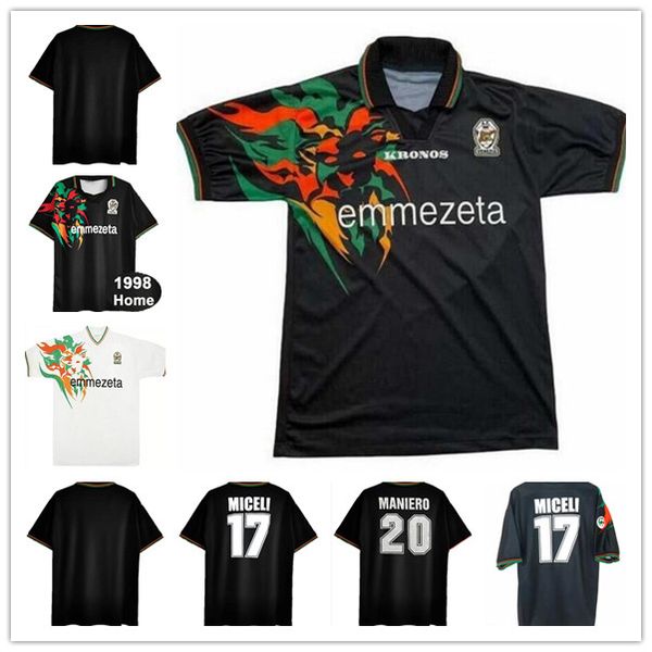 1998 venezia recoba miceli maniero mens soccer jerseys home black retro short sleeve football shirt uniforms, Black;yellow
1998 venezia recoba miceli maniero mens soccer jerseys home black retro short sleeve football shirt uniforms, Black;yellow