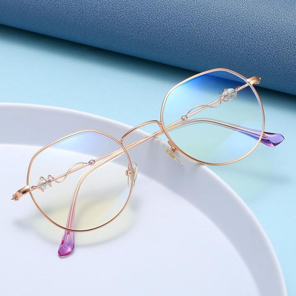 exquisite and cute literary glasses metal polygon personality anti-blue light flat mirror decoration retro frame fashion sunglasses frames, Black
exquisite and cute literary glasses metal polygon personality anti-blue light flat mirror decoration retro frame fashion sunglasses frames, Black