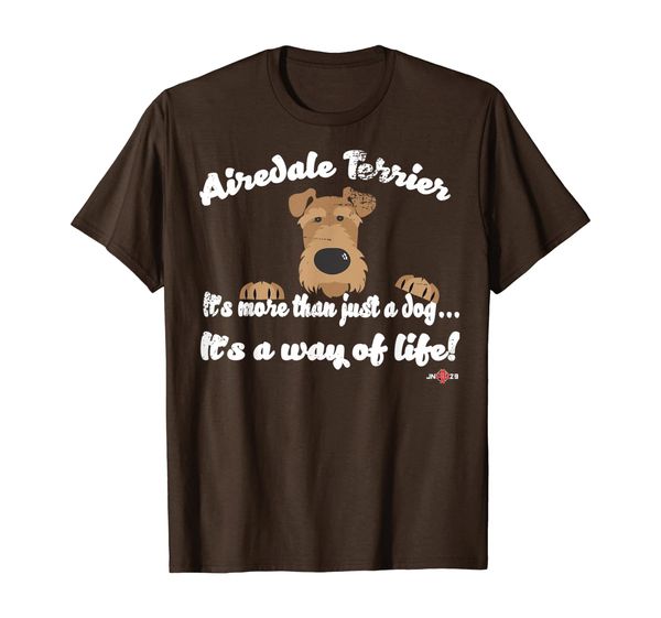 airedale terrier it's more than just a dog terrier shirt, White;black
airedale terrier it's more than just a dog terrier shirt, White;black