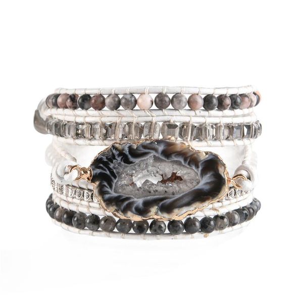 tennis 5 layers natural stone leather bracelet exquisite mix stones women fashion wrap boho jewelry drop, Golden;silver
tennis 5 layers natural stone leather bracelet exquisite mix stones women fashion wrap boho jewelry drop, Golden;silver