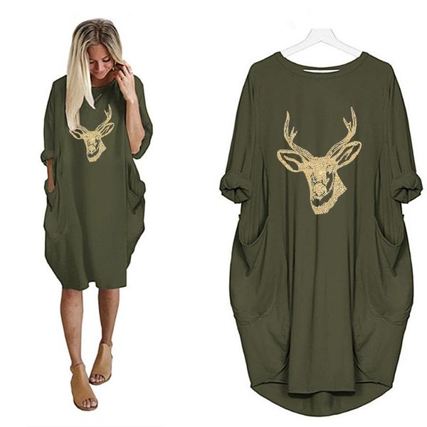 casual dresses plus size elk christmas women fall long sleeve o neck loose vintage party club vestidos femme robes streetwear, Black;gray
casual dresses plus size elk christmas women fall long sleeve o neck loose vintage party club vestidos femme robes streetwear, Black;gray