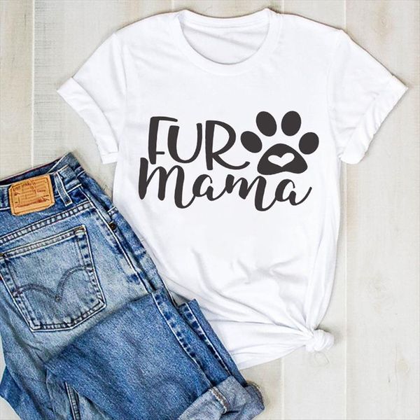 cartoon mama pet letters womens print fashion summer tee clothes graphic, White
cartoon mama pet letters womens print fashion summer tee clothes graphic, White