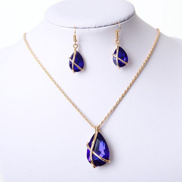 earrings & necklace 2021 fashion water drop jewelry sets 4 colors clear austria crystal and pendant vintage accessories, Silver
earrings & necklace 2021 fashion water drop jewelry sets 4 colors clear austria crystal and pendant vintage accessories, Silver