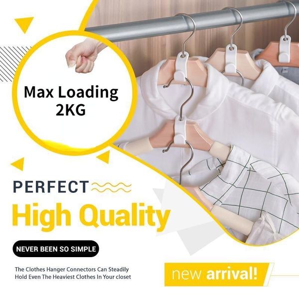 hangers & racks 10 pc magic hanger connection hook household cabinet organize clothes storage artifact wardrobe can be superimposed
hangers & racks 10 pc magic hanger connection hook household cabinet organize clothes storage artifact wardrobe can be superimposed
