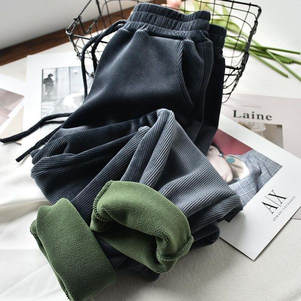 women's pants & capris female winter warm fleece lining long women drawstring carrot sweatpants trousers high waist sweat for yu85, Black;white
women's pants & capris female winter warm fleece lining long women drawstring carrot sweatpants trousers high waist sweat for yu85, Black;white