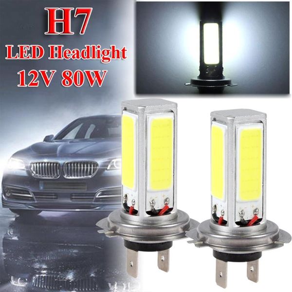 2pcs h7 led headlight bulbs fog light high/low beam 4000lm 6000k super white 80w car headlights
2pcs h7 led headlight bulbs fog light high/low beam 4000lm 6000k super white 80w car headlights