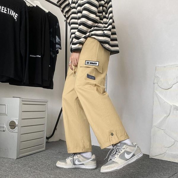 men's pants large size cargo men letter loose teenagers trendy pockets casual high street drawstring korean style males trousers s-3xl, Black
men's pants large size cargo men letter loose teenagers trendy pockets casual high street drawstring korean style males trousers s-3xl, Black