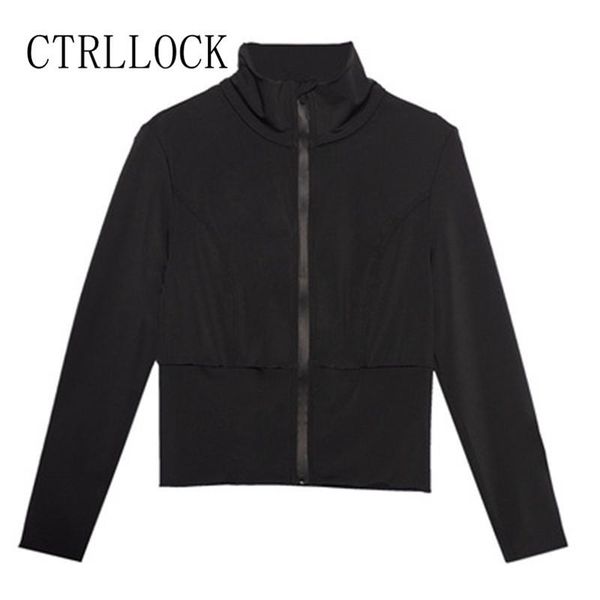 women's jackets ctrllock streetwear slim elastic long sleeve stand collar zipper jacket fashion spring and summer techwear, Black;brown
women's jackets ctrllock streetwear slim elastic long sleeve stand collar zipper jacket fashion spring and summer techwear, Black;brown