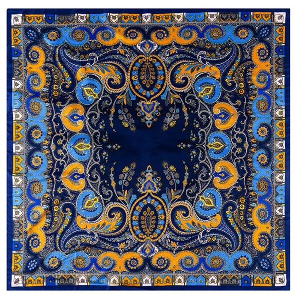 scarves designer head women twill 100% silk scarf hijab printed neck foulard square satin bandana shawls 130*130cm, Blue;gray
scarves designer head women twill 100% silk scarf hijab printed neck foulard square satin bandana shawls 130*130cm, Blue;gray