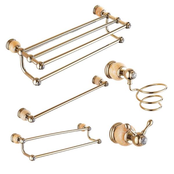 bath accessory set european style brass with crystal decorate bathroom hardware towel rack jade golden shower shelf accessories kit
bath accessory set european style brass with crystal decorate bathroom hardware towel rack jade golden shower shelf accessories kit