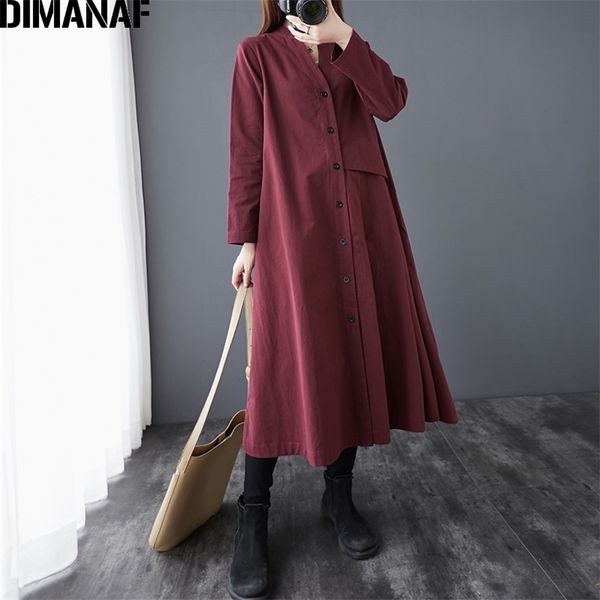 autumn women dress plus size clothing vintage lady vestidos a-line long sleeve loose casual solid pockets shirt 210531, Black;gray
autumn women dress plus size clothing vintage lady vestidos a-line long sleeve loose casual solid pockets shirt 210531, Black;gray