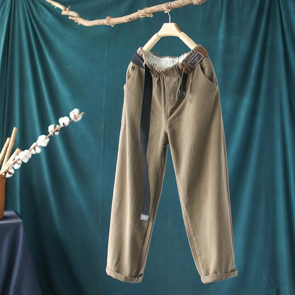 women's pants & capris 2021 autumn loose cotton casual women retro all-match harlan nine-point, Black;white
women's pants & capris 2021 autumn loose cotton casual women retro all-match harlan nine-point, Black;white