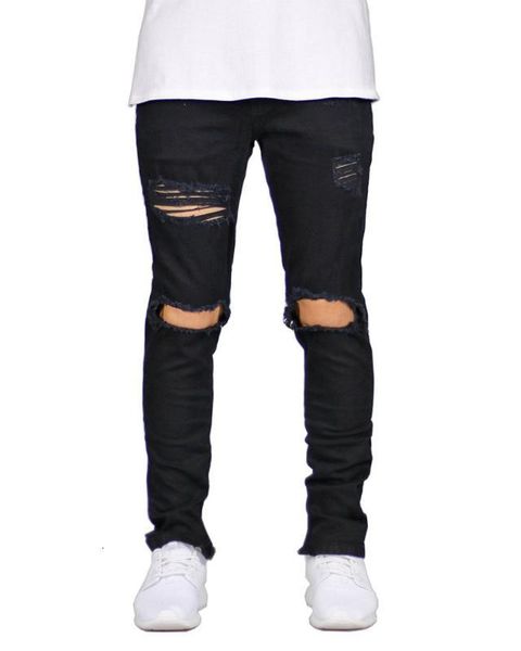 black fashions ripped hole ny denim pencil pants men slim fit mid waist stretch distressed jeans streetwear, Blue
black fashions ripped hole ny denim pencil pants men slim fit mid waist stretch distressed jeans streetwear, Blue