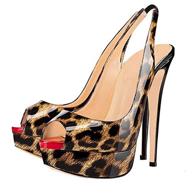 slippers carollabelly women sandals back strap patent leather high heel pumps open toe platform party shoes leopard 14cm 8kd8, Black
slippers carollabelly women sandals back strap patent leather high heel pumps open toe platform party shoes leopard 14cm 8kd8, Black