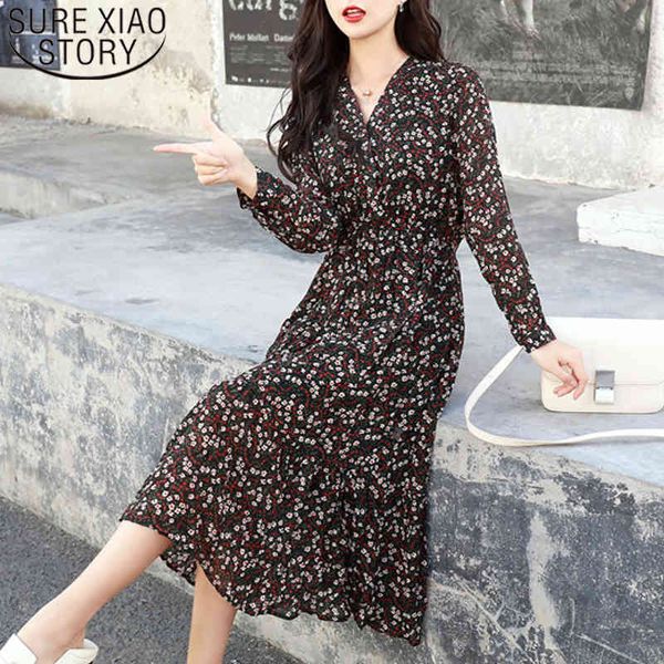 fashion spring v-neck vintage casual long sleeve midi ladies dresses women floral print pleated chiffon dress 8557 50 210508, Black;gray
fashion spring v-neck vintage casual long sleeve midi ladies dresses women floral print pleated chiffon dress 8557 50 210508, Black;gray